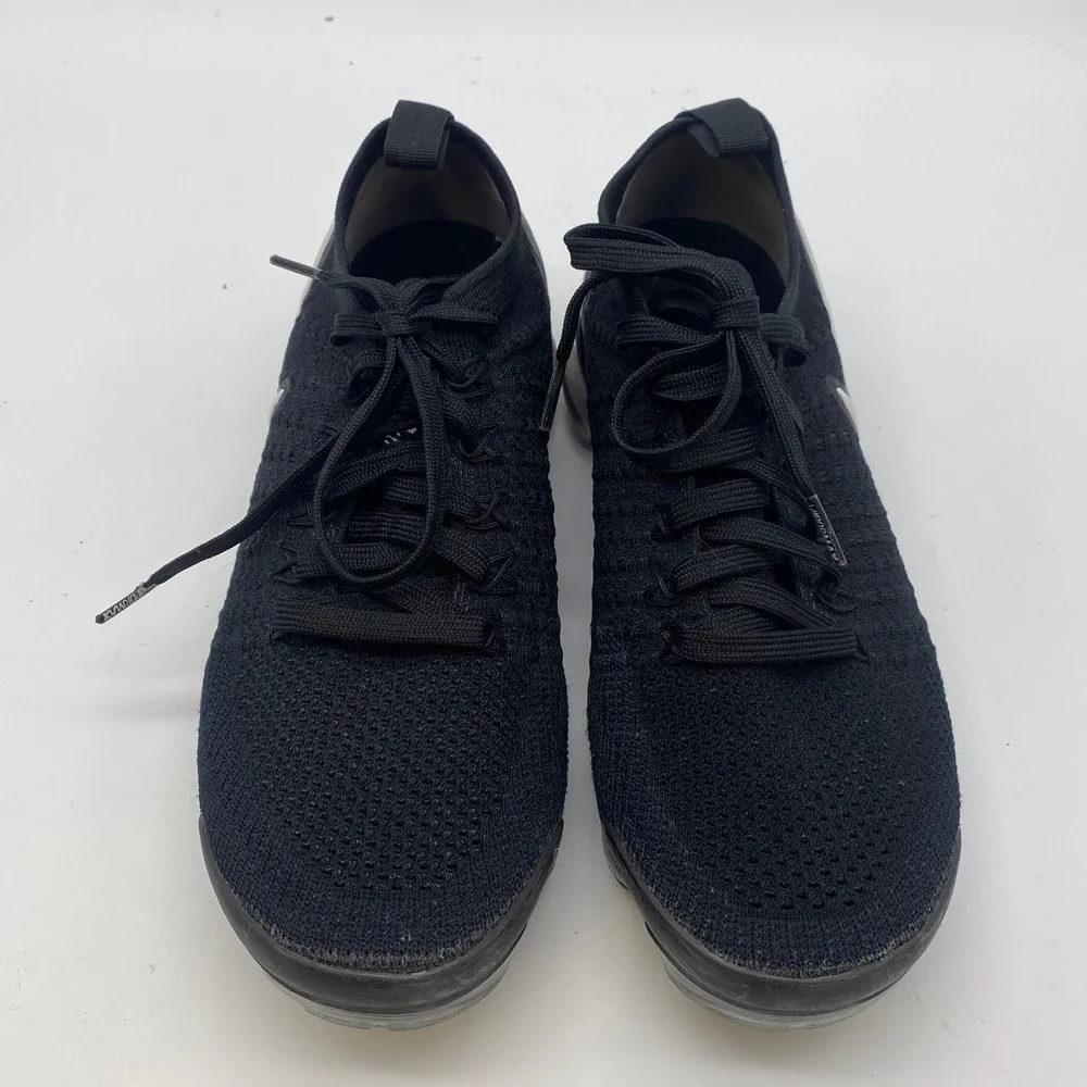 Nike Air VaporMax Flyknit 2 Mens 7 Black White Running Shoes 942842-001